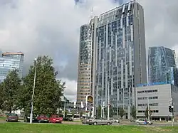 Europa Tower behind municipality building