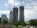 Vizcayne Twin Towers under construction in March 2007