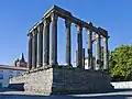 The Roman Temple of Évora in the parish of Sé e São Pedro, municipality of Évora)