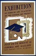 (1938) Poster advertising art created by art teachers under the Federal Art Project