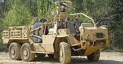 Supacat HMT Extenda at a media demonstration at Long Valley.