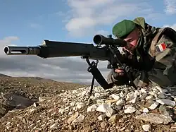 Sniper with the FR F2 rifle