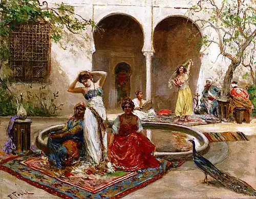 Dancing in the Harem Courtyard