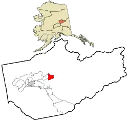 Location within Fairbanks North Star Borough and the state of Alaska