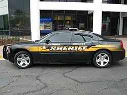A Fairfax County Sheriff's Office cruiser in 2009