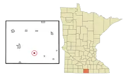 Location of Frost, Minnesota