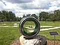 The playground at Fermilab includes a bubble chamber model and a path resembling that followed by protons in a collider.