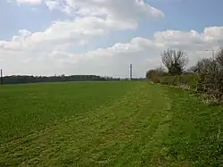 Colour photograph of the field where the executions took place