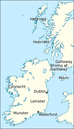 Map of Britain and Ireland