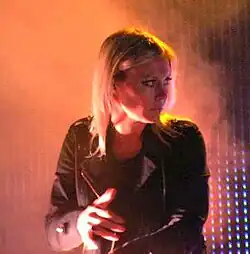 Brice performing with Placebo in 2010