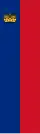 Vertical variation of the flag of Liechtenstein.