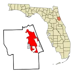 Location in Flagler County and the state of Florida