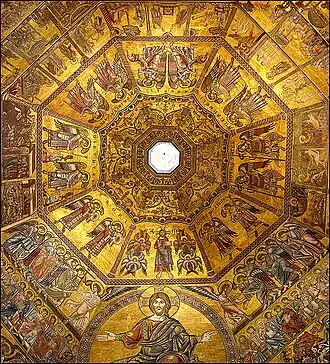 Ceiling center (oldest sections)