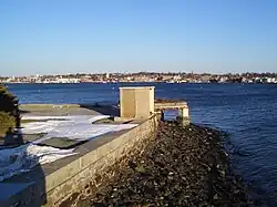 Fog horn on Goat Island