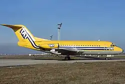 F-GBBT Fokker F-28-1000 Fellowship, TAT (Touraine Air Transport), 1980