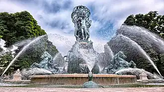 Fountain of the 4 Parts of the Worlds, at the Observatory