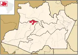 Location of the municipality inside Amazonas