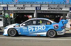 The Ford FG Falcon of Tony D'Alberto Racing at the 2012 Clipsal 500 Adelaide