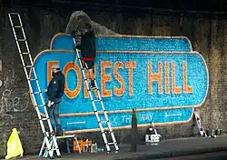 Painted in March 2018, the Forest Hill mural was organised by Forest Hill community group SE23.life.