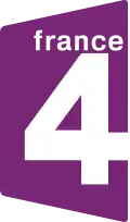 Logo of France 4 from 2005 to 2008