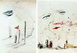 The Great Gatsby dust jacket art drafts