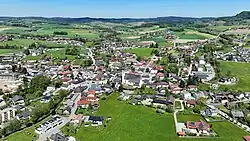 South view of Frankenburg am Hausruck