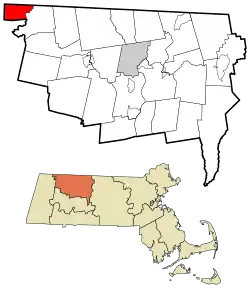 Location in Franklin County in Massachusetts