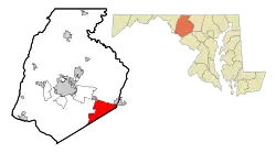Location of Green Valley, Maryland