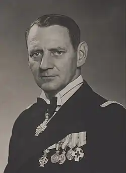 Frederik IX in admiral's uniform