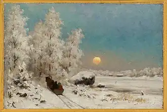 Winter Night, Moon Rising, unknown date