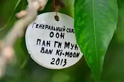 Ban Ki-moon graft label (2013)