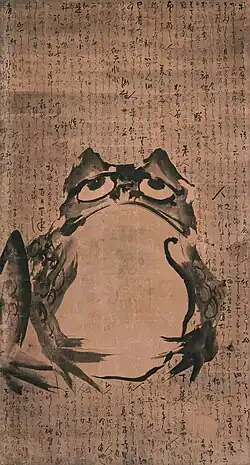 Image 16Frog and Mouse by Getsuju, a Japanese artist of the Edo period (from Frogs in culture)
