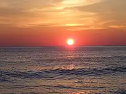 Sunrise over the Sea of Japan filmed in South Korea