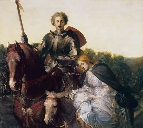 Una and the Red Cross Knight by George Frederic Watts, c. 1860