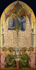 Coronation of the Virgin, Agnolo Gaddi, 14th century.