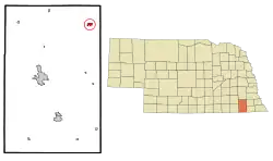Location of Adams, Nebraska