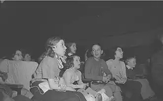 Girls at a Garneau show in 1950.