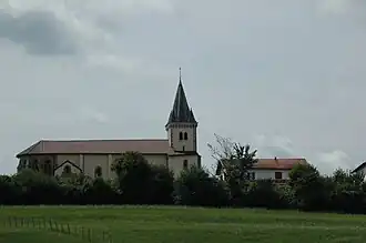 The church of Saint-Félix, in Garris