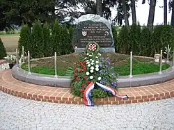 Memorial in Bleiburg, Austria, to massacred Croat Catholics and Croat Muslims during the Bleiburg repatriations and a large number of civilians.