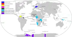 Map of German Colonial Territories throughout History