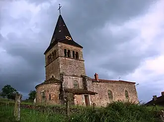 The church in Germolles-sur-Grosne