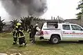 Ghana National Fire and Rescue Service (GNFRS) Rapid Intervention Fire Tender.