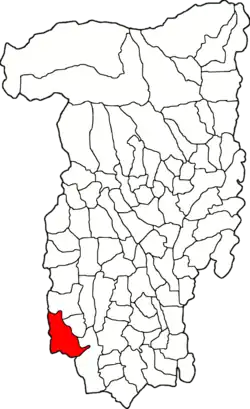 Location in Vâlcea County