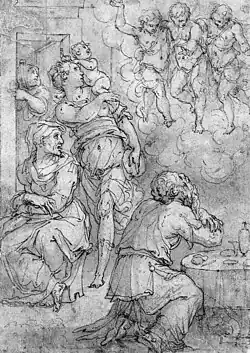 Giorgio Vasari, Abraham and the Three Angels, c. 16th century