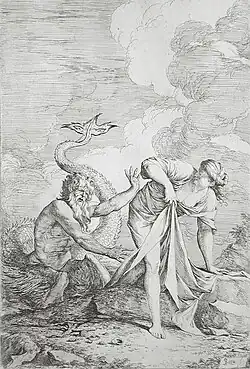 Glaucus and Scylla (1661), 35.24 x 23.5 cm.