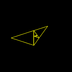 The acute golden triangle is the gnomon of the obtuse golden triangle