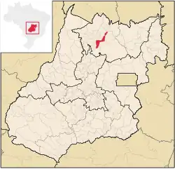 Location in Goiás state