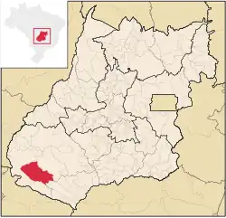 Location in Goiás state