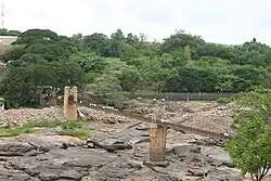 View of Gokak Falls hanging bridge