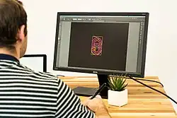 A close-up photograph of a computer monitor.